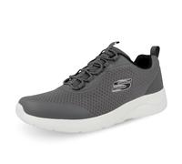 Slip-On Sneaker SKECHERS "DYNAMIGHT 2.0", Herren, Gr. 44, grau (dunkelgrau), Mesh, Synthetik, Schuhe, Slipper, Sneaker mit Memory Foam (16060162-44) dunkelgrau
