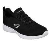 Slip-On Sneaker SKECHERS "DYNAMIGHT", Herren, Gr. 48,5, schwarz-weiß (schwarz, weiß), Textil, Schuhe, Slipper, Sneaker mit Memory Foam (61337652-48,5) schwarz, weiß