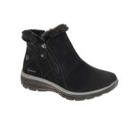 SKECHERS Damen Easy Going High Zip 2 Ankle-Boots mit Air-Cooled Memory-Foam Winter-Schuhe Waterproofed 168042 Schwarz 38