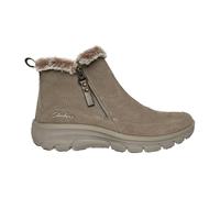 Skechers Damen Easy Going COOL Zip Stiefelette, Taupe, 38 EU