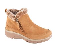 Skechers Damen Stiefelette Easy Going Cool Zip 167862-TAN Relaxed Fit Memory Foam Tan Suede Gr. 38