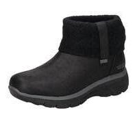 Winterboots SKECHERS "EASY GOING-", Damen, Gr. 40, schwarz, Lederimitat, Textil, Schuhe Winterboots, Winterstiefelette, Boots mit Strickeinsatz am Schaft (43210808-40) schwarz