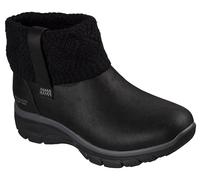 Winterboots SKECHERS "EASY GOING-", Damen, Gr. 40, schwarz, Lederimitat, Textil, Schuhe Winterboots, Winterstiefelette, Boots mit Strickeinsatz am Schaft (43210808-40) schwarz