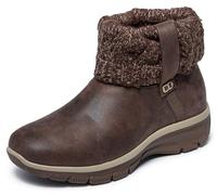 Skechers Easy Going-Cozy Weather Damen-Stiefelette, 2 Hände frei, Schokolade, 38.5 EU