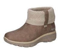Winterboots SKECHERS "EASY GOING-", Damen, Gr. 41, beige (taupe, hellbraun), Lederimitat, Textil, Schuhe Winterboots, Winterstiefelette, Boots mit Strickeinsatz am Schaft (71645221-41) taupe, hellbrau