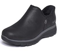 Skechers Easy Going Damen Slip-Ins, Modern Hour 3, Schwarz/Schwarz, 6.5 Wide