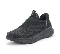 Skechers Edgeride Commissioner Herren-Sneaker zum Reinschlüpfen, Schwarz/Schwarz, 42 EU