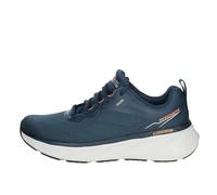 Skechers Edgeride Erlson-Sneaker für Herren, Marineblauer Strick, PU-orangefarbener Besatz, 43 EU