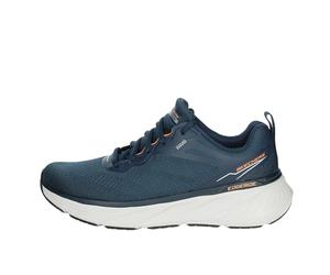Skechers Edgeride Erlson-Sneaker für Herren, Marineblauer Strick, PU-orangefarbener Besatz, 43 EU