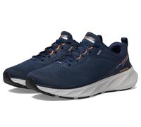 Skechers Edgeride Erlson-Sneaker für Herren, Marineblauer Strick, PU-orangefarbener Besatz, 45.5 EU