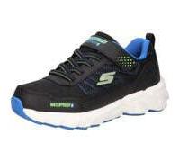 Sneaker SKECHERS "SKECHERS ELITE SPORT TREAD", Kinder, Gr. 27, schwarz (schwarz, blau), Lederimitat, sportlich, Schuhe, Trekkingschuh mit waterproof, Größenschablone zum Download (52712667-27) schwarz