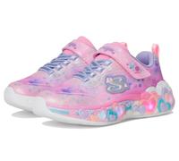 Sneaker SKECHERS "ETERNAL HEART LIGHTS", Kinder, Gr. 34, bunt (hellrosa, multi), Textil, Synthetik, kontrastfarbene Details, Glitzer, sportlich, Schuhe, Blink,-Klettschuh mit Herz-Applikation, Größens