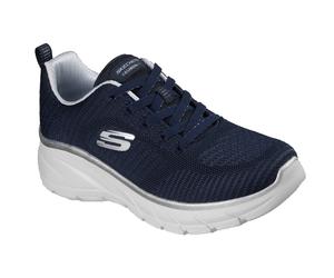 Skechers Fashion Fit 2.0 Polyester Damen Sneaker Navy/Silber EU 38 / UK 5