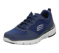 Skechers FLEX ADVANTAGE 3.0 Men’s Low-Top Trainers, Blue (Navy Leather/Mesh/Trim Nvy), 9.5 UK (44 EU)