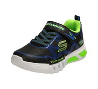 Skechers FLEX-GLOW,black/blu-lime für Kinder, schwarz, Größe 31 EU