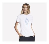 Skechers Floral Diamond Classic Crew Damen T-Shirt, weiß XL