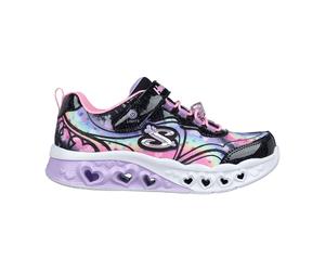 Skechers FLUTTER HEART LIGHTS - GROOVY für Kinder, schwarz, Größe 34 EU