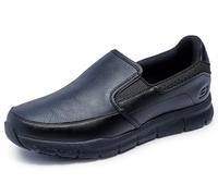 Skechers for Work Men's Nampa-Groton Food Service Shoe,Black Polyurethane,11.5 M US
