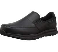 Skechers for Work Men's Nampa-Groton Food Service Shoe,Black Polyurethane,7 W US