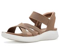 Skechers Forever Better Ultra Flex 3.0 Damen-Sandalen, Mokka, 10