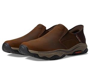 Skechers Freihändige Slip-Ins Relaxed Fit®: Craster - Lanigan für Herren, Mokassins, Winter, solide, Größe 43-44, Leder, Slip-On 204847