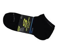 Skechers Frottee No-Show-Socken, 6er-Pack, schwarz, 41-46