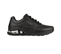 Skechers Herren Uno 2 Air Around You Sneaker, Black Duraleather Black Trim, 46 EU
