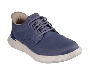 Skechers Garza Clive Herrenschuhe aus Baumwolle in Blau mit Schnürung EU 43 / UK 9