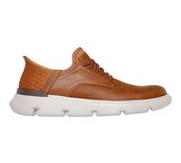 Skechers Herren Slipper Garza Gervin aus Echtleder Braun Größe 40