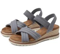Skechers GEMÜTLICH SANDALE FRAUEN BOBS DESERT CHILL SWEET CROSSING GRAU