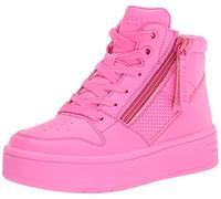 Skechers girls Court High - Color Voltage UNICORN STORM, Hot Pink, 5 Toddler US