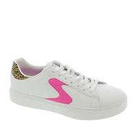Skechers Girl's Eden Lx Sneaker, Weiß/Leopard, 6 Big Kid