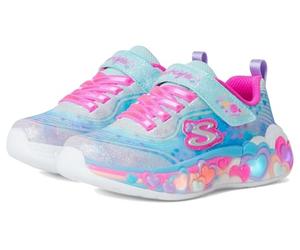 Skechers Girl's Eternal Heart Lights Sneaker, Hellblau/mehrfarbig, 13.5 Little Kid