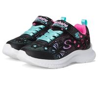 Skechers Girl's Jumpsters 2.0 Butterfly Flush, Schwarz, 1 UK Child