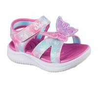 Skechers Girl's Jumpsters Sandal-Butterfly Brites, Rosa/Multi, 12 Little Kid