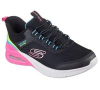 Skechers Girl's Microspec Max Color Trifecta Sneaker, Schwarz, 6 UK Child