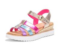 Skechers Girl's Miss Desert Kiss Hi Sandal, Mehrfarbig/Meereswellen (Ocean Tides), 12 Little Kid