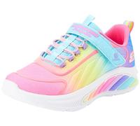 Skechers Girl's Rainbow Cruisers Sneaker, Türkis/Multi, 11 Little Kid