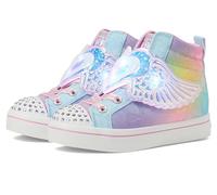Skechers Girl's TWI-Lites 2.0 Sneaker, Lightblue/Multi, 11.5 Little Kid