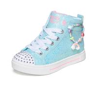 Skechers Girls' Twinkle Sparks-Charm Bestie Sneaker, Hell/Blau, 12.5 Little Kid