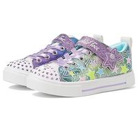 Skechers Girl's Twinkle Sparks-Shimmer Star Sneaker, Violett/mehrfarbig, 12.5 Little Kid