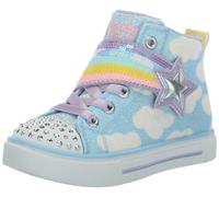 Skechers Girl's Twinkle Sparks-Shooting Star Brights Sneaker, Blau/Multi, 8 Toddler