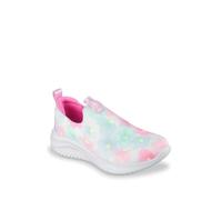 SKECHERS Girl's Ultra Flex 3.0-Floral Fab Sneaker, Weiß/mehrfarbig, 4 Big Kid