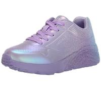 Skechers Girl's Uno Lite-Metallic Shimmers Sneaker, Lavendel / Multi, 3.5 Big Kid