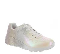 Skechers Girl's Uno Lite-Metallic Shimmers Sneaker, Weiß/mehrfarbig, 2.5 Little Kid