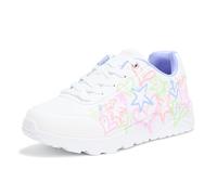 Skechers Girl's UNO Lite-My Drip Sneaker, Weiß/Mehrfarbig, 6 Big Kid