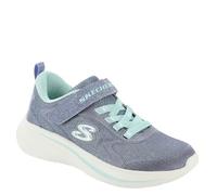 Skechers Girl's Wave 92 Sneaker, Silver/Taupe, 13.5 Little Kid
