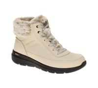 Skechers Glacial Ultra Stiefeletten beige dünn gefüttert 144199 für Damen, beige, Größe 39 EU