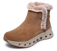 Skechers Glide-Step Pro-Cozy Wish Damen-Stiefelette, freihändig, Kastanie, 39 EU
