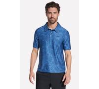 Skechers GO DRI All Day Bedrucktes Polyester Herren Polohemd in Weiß M